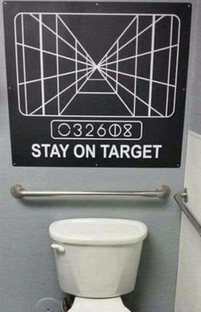 שלט מיוחד לשירותים